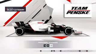 TEAM PENSKE inspired LIVERY in F1 2021 (F1 2021 My Team & Online)