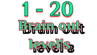 Brain Out 1 2 3 4 5 6 7 8 9 10 11 12 13 14 15 16 17 18 19 20 levels solution. || Brain Out 1 to 20.