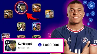 Contratei o K. Mbappe 100 de overal por 1 Milhão de GP no efootball 2023 mobile