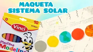 😱Conoces los 🌍COLORES DE LOS PLANETAS SISTEMA SOLAR?☀️SIN TANTO GASTO🔴Como maqueta con plastilina🌏