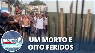 Cenas de selvageria! Torcida organizada do Flamengo e Vasco entram em confronto