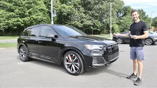 2023 Audi SQ7 Prestige: POV Start Up, Test Drive, Walkaround and Review