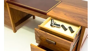 QLine Tactical Desk with secret hidden compartments