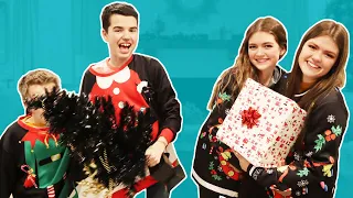 Two Person Ugly Christmas Sweater Challenge (Conjoined Twin Challenge)