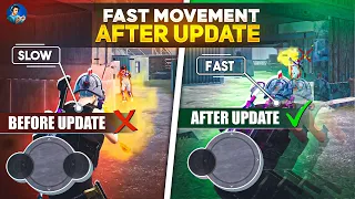 🔥Supar fast joystick setting after update | Tips and tricks to (Fast Movement) BGMI