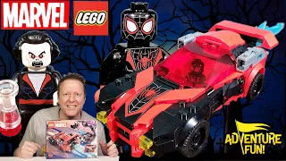 Lego Marvel Spider-Man: Across the Spider-Verse Miles Morales vs. Morbius AdventureFun Toy review!