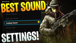 * SECRET SETTING * To INCREASE FOOTSTEP AUDIO 🔊 (BEST Console Sound Settings in WARZONE