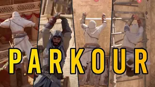 Assassins Creed Mirage Gameplay: ALL Parkour Cutscenes So Far #assassinscreedmirage