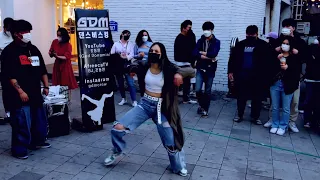 GDM DANCE BUSKING. GUEST: BLACK MIST(RED SPARK), ALINA. DYNAMIC CAPTIVATING BUSKING. HONGDAE STREET.