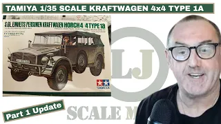 Tamiya 1/35 Kraft-Wagen HORCH 4x4 Type 1a - Part 1 Update