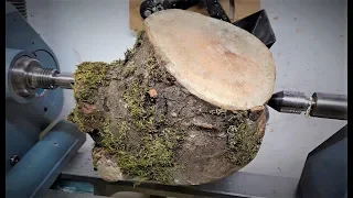 Woodturning - A Mossy Log