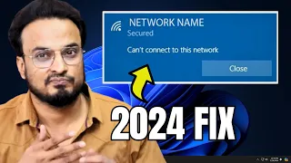 (2024 FIX) WiFi "Can't Connect to This Network" Windows 11/10 Hindi