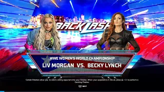 WWE 2K24 - Liv Morgan vs Becky Lynch | WWE Women's World Championship | Backlash | Full Match