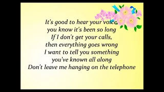 Blondie - Hanging On The Telephone (Lyrics)