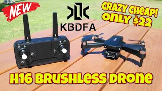 Budget Friendly BRUSHLESS Beginner Drone for Only US$22 | KBDFA H16 Review