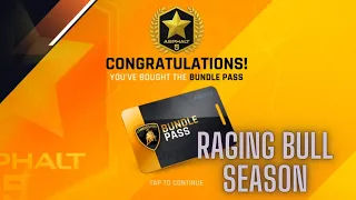 Asphalt 9 Legends | Raging Bull Season | Bundle Season Pass rewards | First 15 tiers unlocked
