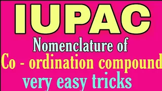 Iupac nomenclature of coordination compounds,BSC 2nd year inorganic chemistry notes knowledge ADDA B