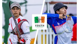 Dunya Yenihayat v Fong You Jhu – recurve U18 women bronze | Limerick 2023 World Archery Youth Champs