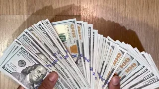 COUNTING $5000 CASH (ALL 100’s)