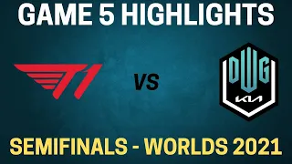 T1 vs DK Highlights - Game 5 - Semifinals Day 1 - Worlds 2021