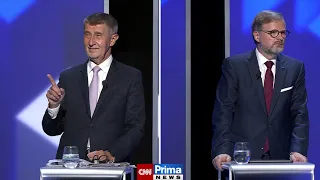 Nejlepší hlášky politiků v superdebatě. Perlil Babiš i Bartoš