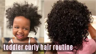 Toddler Curly Hair Routine | Kid Friendly Curly Hair Tutorial