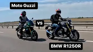 Moto Guzzi V100 Mandello VS BMW R 1250 R | The Exotic Twin Battle