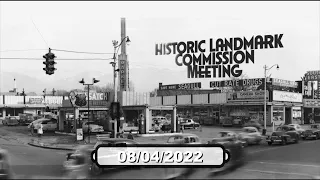 Historic Landmark Commission Meeting - 08/04/2022