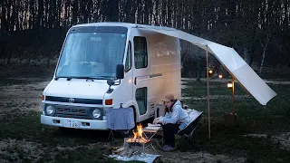 Car Camping in the Woods with Relaxing Nature Sounds