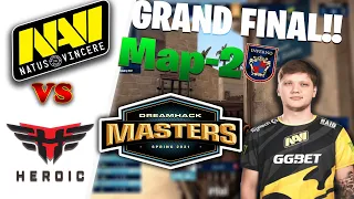 NaVi vs Heroic | Nuke Map 2 | CSGO DreamHack Masters Spring 2021   Semifinals Match | Heroic vs NaVi