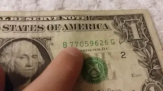 1963 one dollar bill signed by Joseph W. Barr