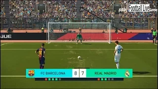 PES 2018 | Barcelona vs Real Madrid | Penalty Shootout | El Clasico | Gameplay PC