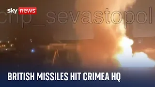 Ukraine war: British missiles used in attack on Black Sea fleet in Crimea