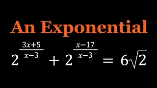 A Nice Exponential Equation from Romania