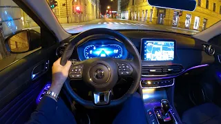 MG HS 2024 (FACELIFT) - night POV test drive & FULL REVIEW (162 HP, Luxury)