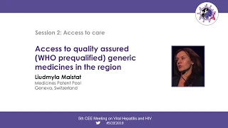 Access to Quality-Assured (WHO Prequalified) Generic Medicines in the Region - Liudmyla Maistat