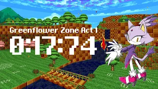 Sonic Robo Blast 2 (v.2.2.10) - Greenflower Zone Act 1 (Blaze) - 0:17:74