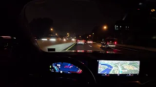 Night POV Drive of my BMW M3 Competition xDrive