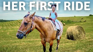 Visiting Our Hometown | Tyanna's First Time Riding a Horse!