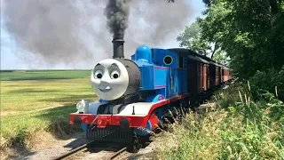 Thomas In Real Life!  The Real Thomas The Tank Engine Under Steam & Percy!  Day Out With Thomas