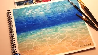 Watercolor Underwater Scene