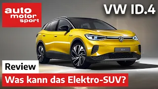 VW ID.4: Was kann das erste Elektro-SUV von Volkswagen? - Review | auto motor und sport