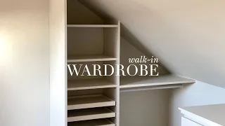 Building a Loft Walk-In Wardrobe DIY | IKEA HACK