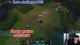 Theshy proview 2023/08/30 jax rumble renekton Korea challenger | WBG Theshy 第一视角