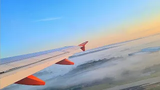 STUNNING! EasyJet A319 early morning takeoff from London Gatwick | 4K 60fps