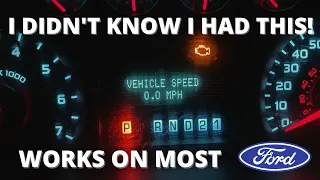 Hidden DIGITAL SPEEDOMETER on Ford's that you didn't know about!