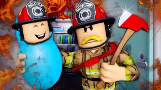 Born Into FIREFIGHTER Family! (A Roblox Movie)