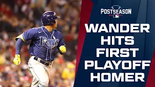 WANDER GOES YARD! Wander Franco hits his first career postseason homer!