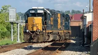 Complete Railroad Switching Job, CSX Flat Railway Yard Switching! Maysville Kentucky Trains C&O Main