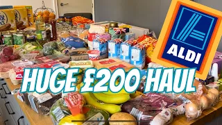 Huge Aldi Haul! What does £200 get you these days